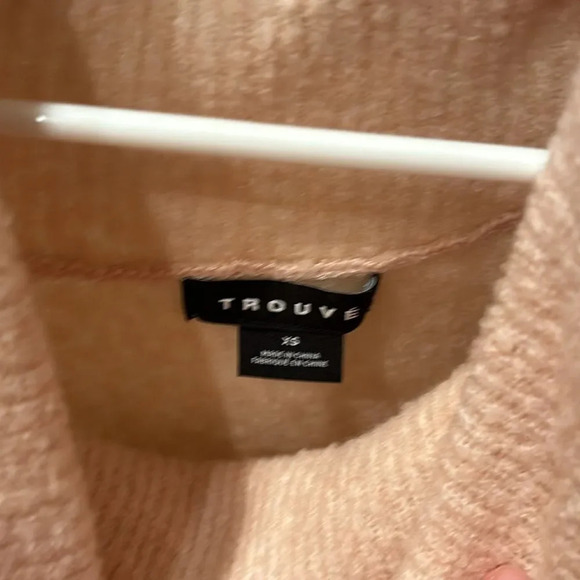 Trouve woman's long tunic light pink sweater - Picture 3 of 9